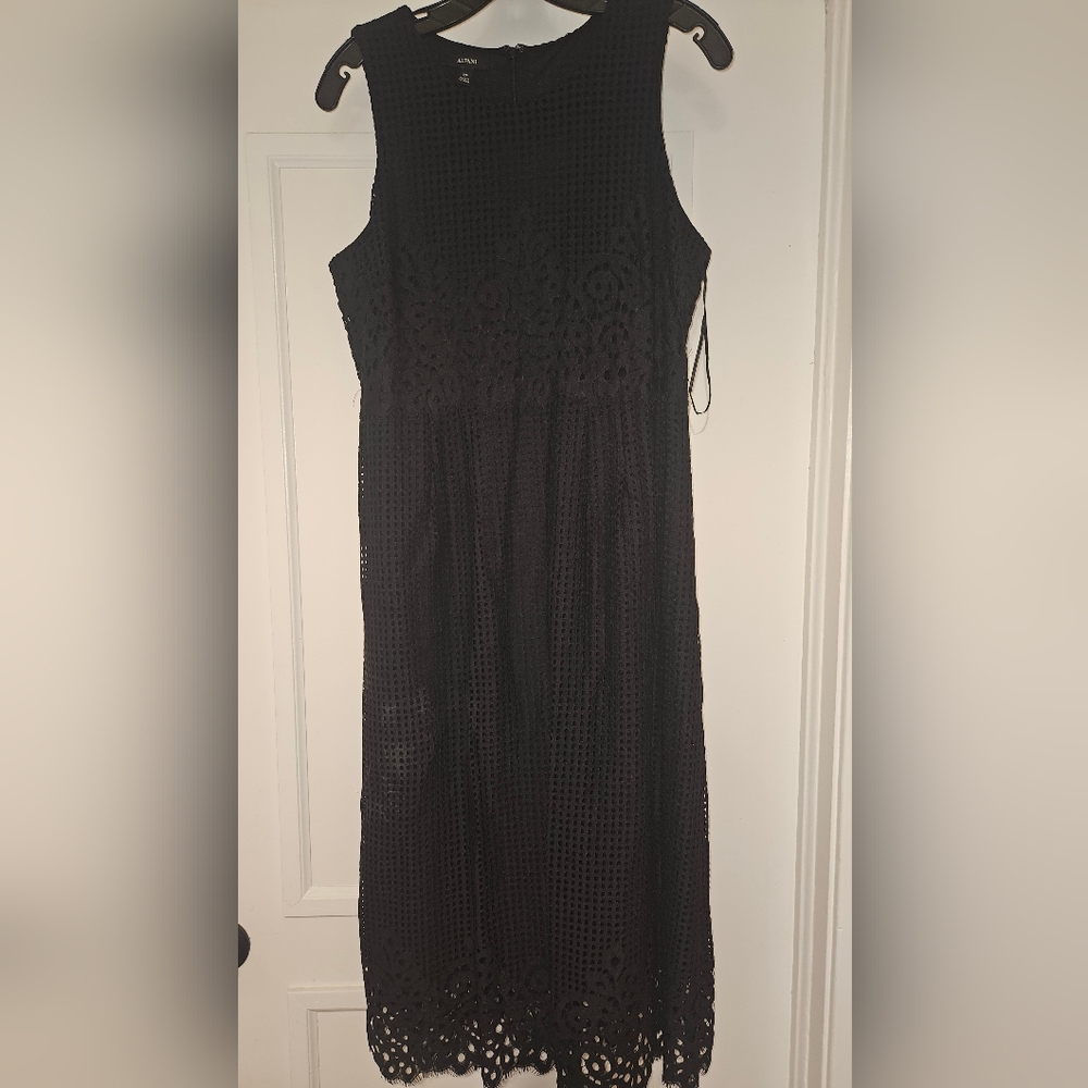 Alfani Elegant Black Lace Dress